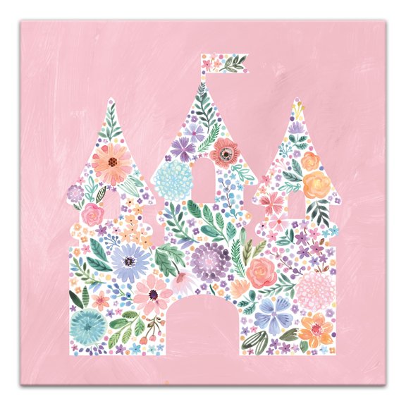 Creative Products Floral Castle 16 x 16 Canvas Wall Art