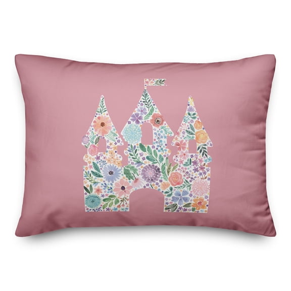 Creative Products Floral Castle 20 x 14 Spun Poly Pillow