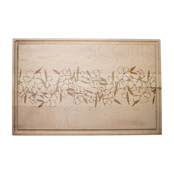 Creative Products Floral Center Band 17 x 11 Maple Cutting Board