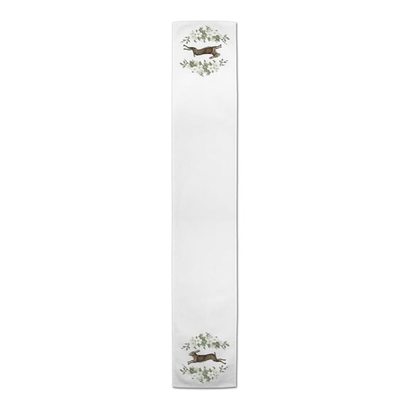 Creative Products Floral French Running Hare 16x90 Cotton Twill Table Runner