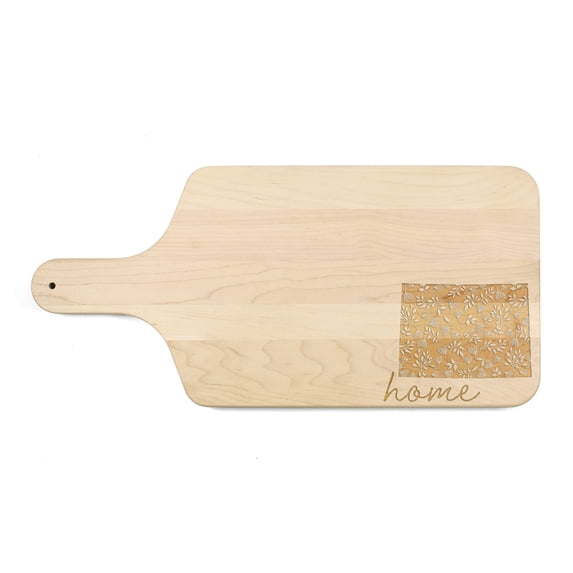 Creative Products Floral Home State - Colorado 17 x 8 Maple Paddle Cutting Board