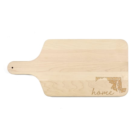 Creative Products Floral Home State - Maryland 17 x 8 Maple Paddle Cutting Board