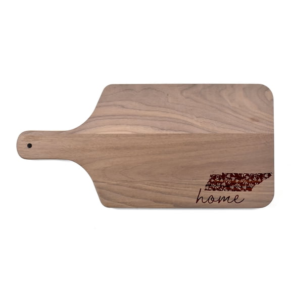 Creative Products Floral Home State - Tennessee 17 x 8 Walnut Paddle Cutting Board