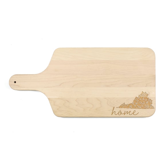 Creative Products Floral Home State - Virginia 17 x 8 Maple Paddle Cutting Board