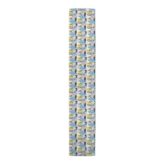 Creative Products Floral Shapes 16x72 Poly Twill Table Runner