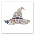 thumbnail image 1 of Creative Products Floral Witch Hat Belted 24x24 Canvas Wall Art, 1 of 5