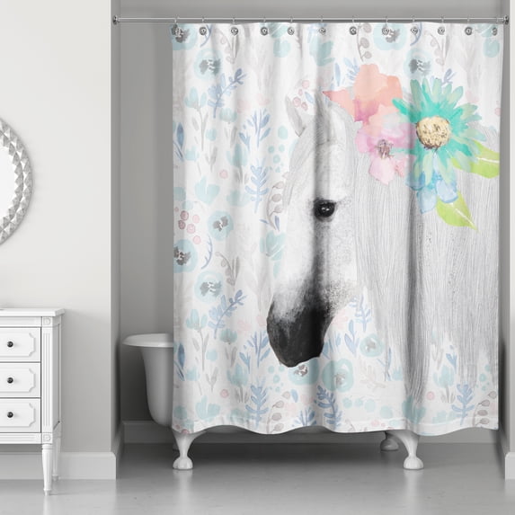 Creative Products Flower Mane 71x74 Shower Curtain