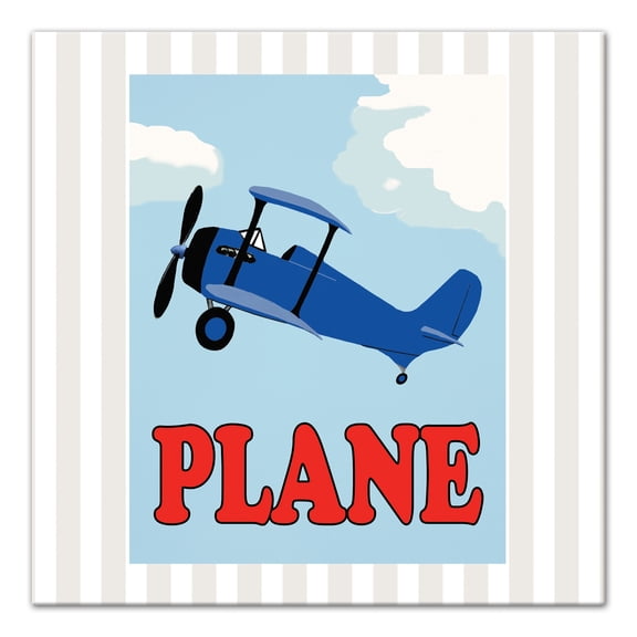 Creative Products Flying Plane 16x16 Canvas Wall Art