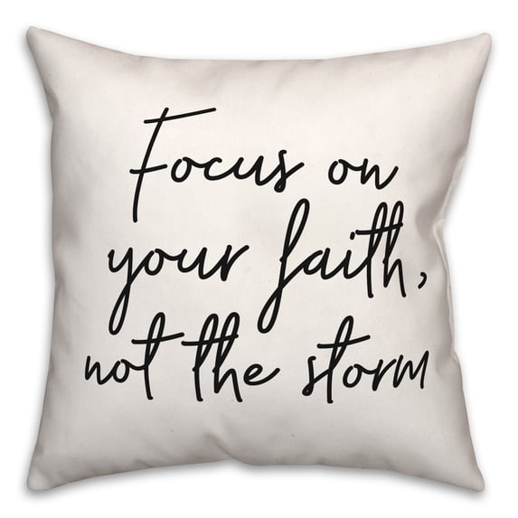 Creative Products Focus On Faith 18x18 Spun Poly Pillow