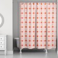 thumbnail image 1 of Creative Products Folk Lattice Pattern in Red 71x74 Shower Curtain, 1 of 2