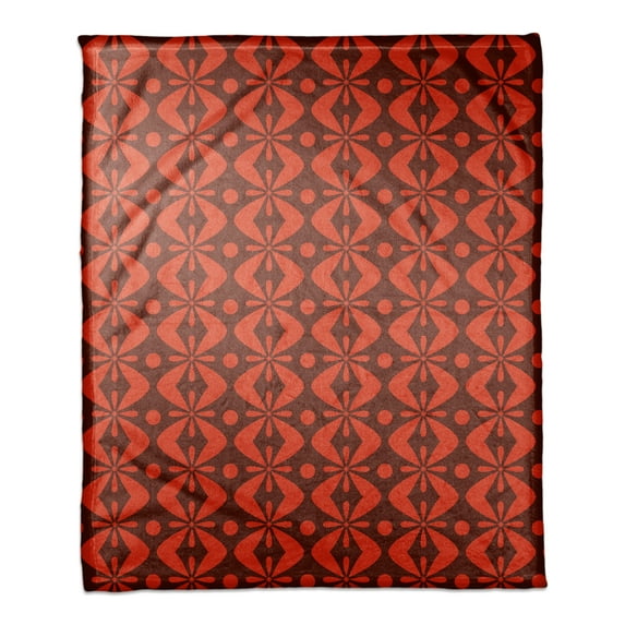 Creative Products Folk Pattern in Red 50x60 Coral Fleece Blanket