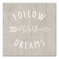 thumbnail image 1 of Creative Products Follow Your Dreams Arrow 12x12 Canvas Wall Art, 1 of 3
