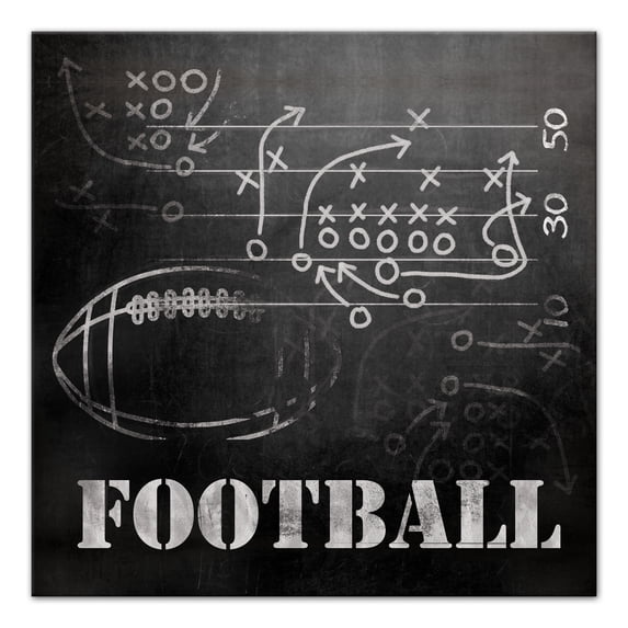 Creative Products Football Plays 16x16 Canvas Wall Art