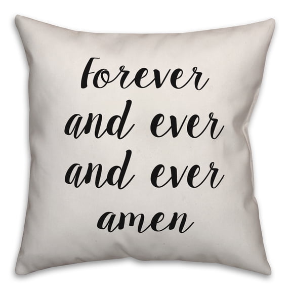 Creative Products Forever Amen 20x20 Spun Poly Pillow