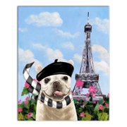 Creative Products Frenchie In France 2 16 x 20 Canvas Wall Art