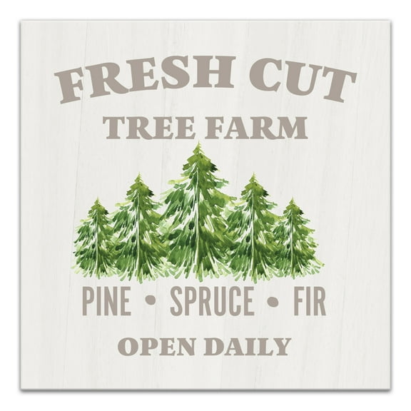 Creative Products Fresh Cut Tree Farm 16x16 Canvas Wall Art