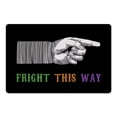 thumbnail image 1 of Creative Products Fright This Way Hand Colorful 27x18 Floor Mat, 1 of 2