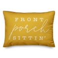 thumbnail image 1 of Creative Products Front Porch Sittin' Yellow 14x20 Indoor / Outdoor Pillow, 1 of 2