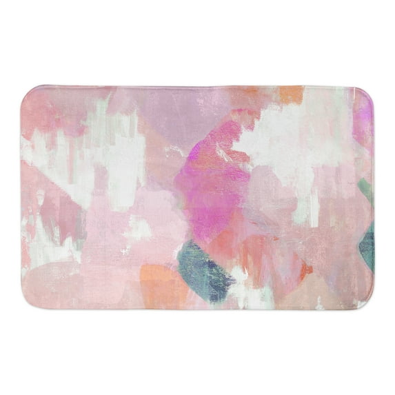 Creative Products Funky Blush Abstract 21 x 34 Bath Mat