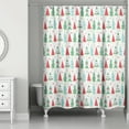 thumbnail image 1 of Creative Products Funky Christmas Tree Pattern 71x74 Shower Curtain, 1 of 2