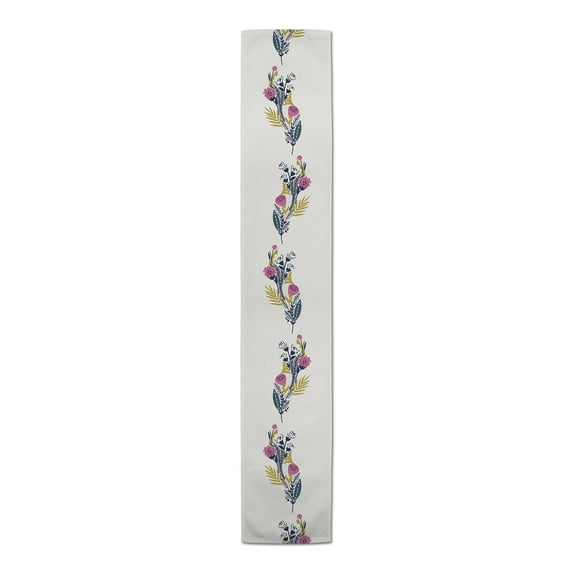 Creative Products Funky Multi-Color Floral 16 x 72 Cotton Twill Table Runner