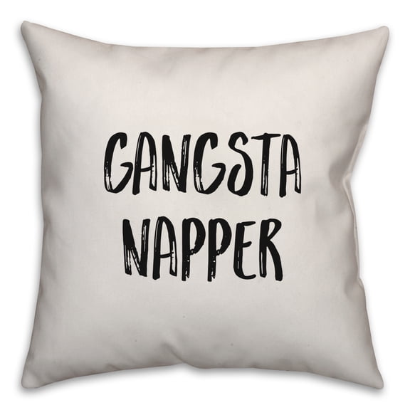 Creative Products Gangsta Napper 18x18 Spun Poly Pillow