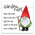 thumbnail image 1 of Creative Products Garden Gnome Rules 4 12 x 12 Canvas Wall Art, 1 of 5