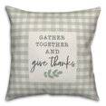 thumbnail image 1 of Creative Products Gather Together and Give Thanks 18x18 Spun Poly Pillow, 1 of 3