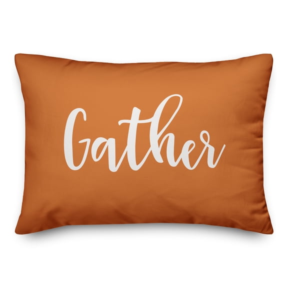 Creative Products Gather in Orange 14 x 20 Spun Poly Pillow