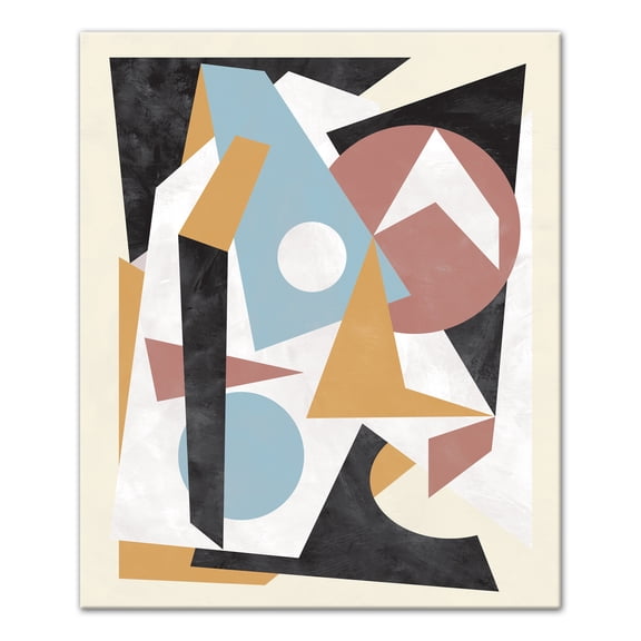 Creative Products Geo Shapes Stacked Colors 20x24 Canvas Wall Art