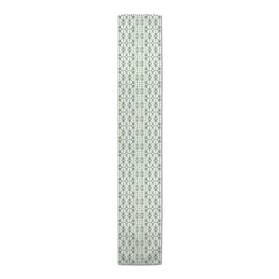 Creative Products Geometric Shibori Sage Green 16x72 Poly Twill Table Runner