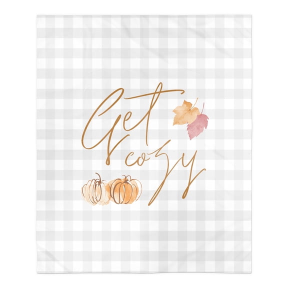 Creative Products Get Cozy Check 50 x 60 Sherpa Fleece Blanket