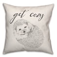 thumbnail image 1 of Creative Products Get Cozy Hedgehog 18x18 Spun Poly Pillow, 1 of 3