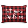 thumbnail image 1 of Creative Products Get Your Jingle On in Buffalo Check Plaid 14x20 Spun Poly Pillow, 1 of 2
