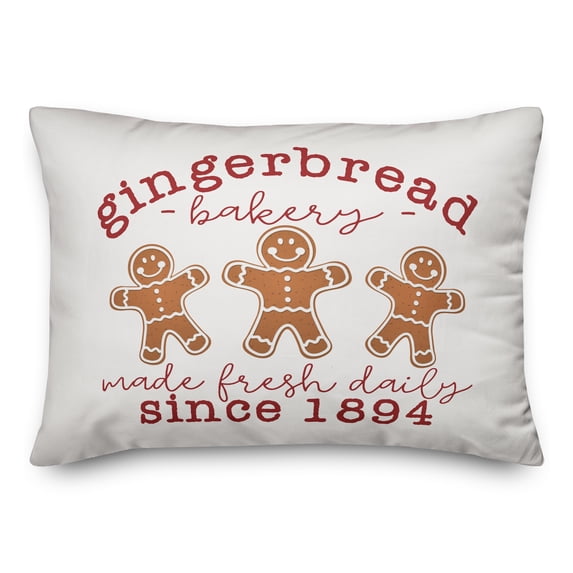 Creative Products Gingerbread Bakery 14x20 Spun Poly Pillow