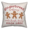 thumbnail image 1 of Creative Products Gingerbread Bakery 16x16 Spun Poly Pillow, 1 of 2