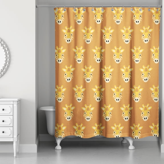 Creative Products Giraffe Face Friend 71x74 Shower Curtain