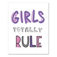 thumbnail image 1 of Creative Products Girls Totally Rule 11x14 Canvas Wall Art, 1 of 5