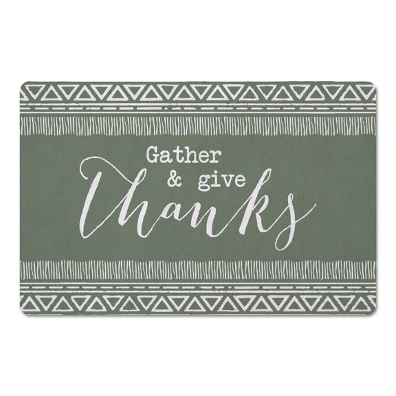 Creative Products Give Thanks Sage 27x18 Floor Mat