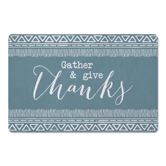 Creative Products Give Thanks Sea Glass 27x18 Floor Mat