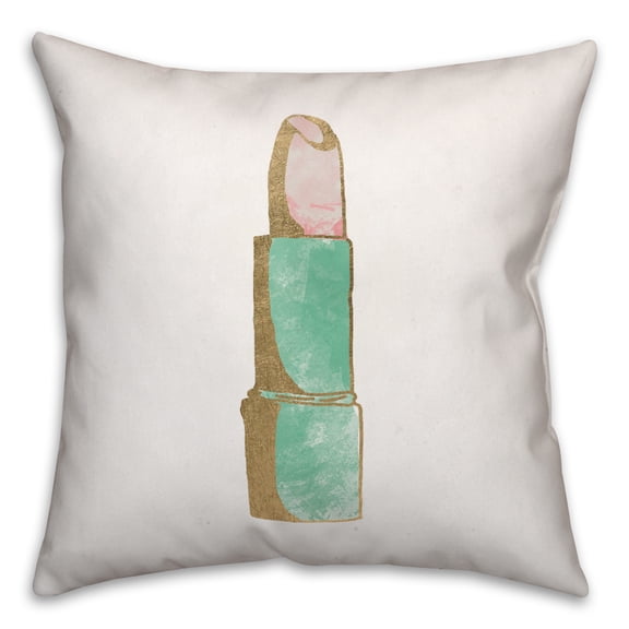 Creative Products Glam Lipstick 18x18 Throw Pillow