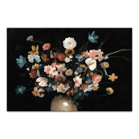 Creative Products Gloomy Florals in Vase 30 x 20 Canvas Wall Art