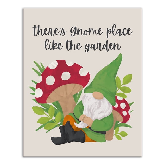 Creative Products Gnome Garden Mushroom 2 20 x 16 Canvas Wall Art