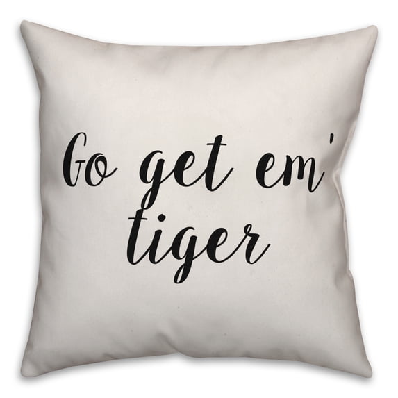 Creative Products Go Get Em' Tiger 16x16 Spun Poly Pillow