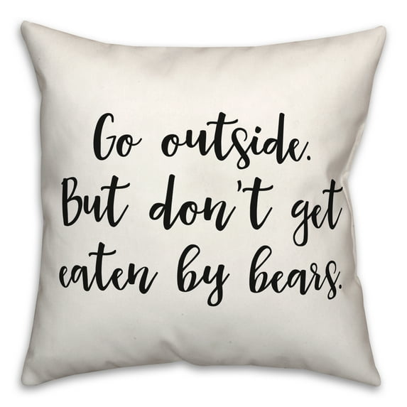 Creative Products Go Outside 18x18 Spun Poly Pillow