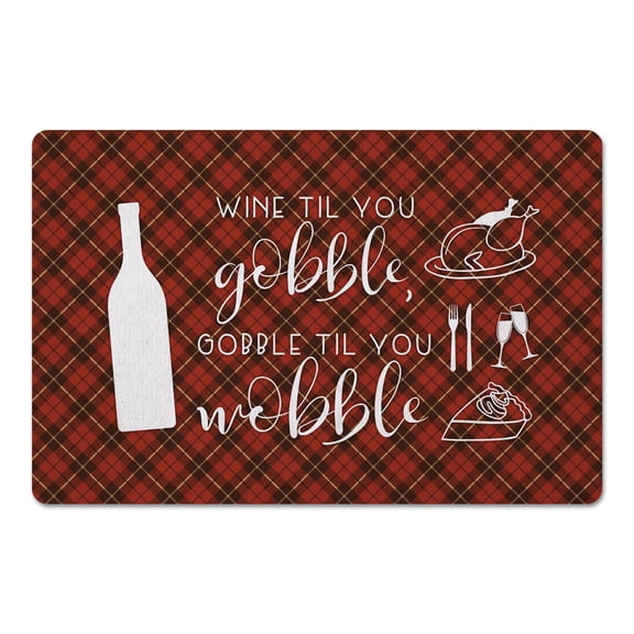 Creative Products Gobble Til You Wobble 27x18 Floor Mat