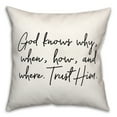 thumbnail image 1 of Creative Products God Knows All 18x18 Spun Poly Pillow, 1 of 2