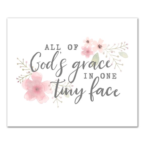 Creative Products Gods Grace In One Tiny Face 24x20 Canvas Wall Art