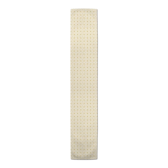 Creative Products Gold Shaped Pattern 16 x 90 Poly Twill Table Runner