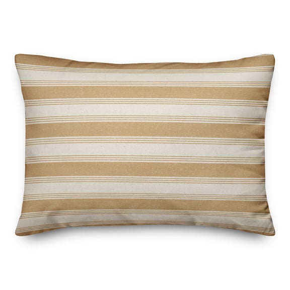 Creative Products Gold Stripe 20 x 14 Spun Poly Pillow